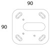 Trizo21 Code 1 Deckenabdeckplatte für Innenbereich