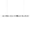 DeLight Logos Linea suspension light, with four lights (width 148 cm), chrome