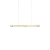 DeLight Logos Linea suspension light, with three lights (width 102 cm), gold