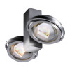 DeLight Logos LED Office Spot 2+ ceiling spotlight, high gloss chrome