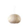 LZF Poppy Small Pendant Light, American White Wood / ivory white