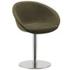 Pedrali Gliss 1040, brushed stainless steel/ leather dark green