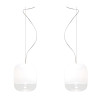 Prandina Gong S1, white, 2-flames with two ceiling attachments