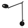 Artemide Demetra Table with Wall Support, black, 3000K