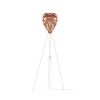 UMAGE Conia Mini Floor Lamp, copper with white tripod