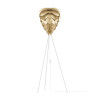 UMAGE Conia Floor Lamp, brushed brass with white tripod