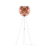 UMAGE Silvia Floor Lamp, copper with white tripod