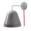 Nyta Tilt Wall grey with cable, cable red
