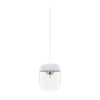 UMAGE Acorn Pendant Light, white / steel, white cord set