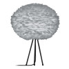 UMAGE Eos Light Grey Tischleuchte, Eos Large, ⌀ 65cm, Fuß schwarz