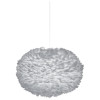 UMAGE Eos Light Grey Pendelleuchte, Eos XL, ⌀ 75cm, Aufhängung weiß