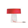 Prandina Glam T3, base clear, diffuser opal red