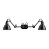 DCWéditions Lampe Gras N°204 Double, black shade (copper inside)