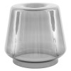 Casablanca Aleve L glass replacement shade for large suspension light, clear