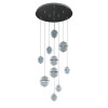 Catellani & Smith PostKrisi Chandelier, 10 diffusers (6 x small, 4 x large)