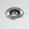 Astro Gramos Round recessed floor lamp, brushed stainless steel