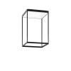 Serien Lighting Reflex² Ceiling M 450, noir, réflecteur structuré blanc