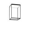 Serien Lighting Reflex² Ceiling M 450, noir, réflecteur blanc mat