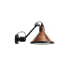 DCWéditions Lampe Gras N°304 XL Seaside Conic, raw copper shade (white inside)
