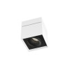 Wever & Ducré Sirro Ceiling 1.0 LED, weiß matt / schwarz matt, 2700K
