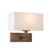 Astro Park Lane wall lamp, bronze structure / white shade