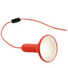 Established & Sons Torch Light T1 Cone, rot / Kabel rot