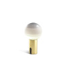 Marset Dipping Light Portable, brushed brass / off-white