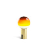 Marset Dipping Light Portable, brushed brass / amber