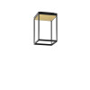 Serien Lighting Reflex² Ceiling S 300, noir, réflecteur structuré d'or