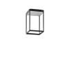 Serien Lighting Reflex² Ceiling S 300, noir, réflecteur structuré d'argent