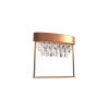 Masiero Ola TL2 LED, copper leaf, copper-coloured glass