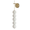 Terzani Abacus Wall Sconce, structure laiton
