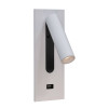 Astro Fuse USB Switched wall lamp, matt white