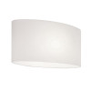 Astro Tokyo wall lamp, white glass shade / silver structure