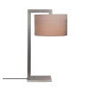 Astro Ravello Table Drum 250 table lamp, putty fabric shade / matt nickel structure