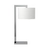 Astro Ravello Table Drum 250 table lamp, white fabric shade / polished chrome structure
