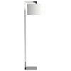Astro Ravello Floor Drum 420 floor lamp, white fabric shade / polished chrome structure