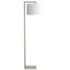 Astro Ravello Floor Drum 420 floor lamp, white fabric shade / matt nickel structure
