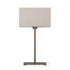 Astro Park Lane Table Rectangle 285 table lamp, putty fabric shade / bronze structure