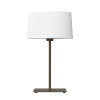 Astro Park Lane Table Tapered Oval table lamp, white fabric shade / bronze structure