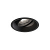 Astro Minima Round Adjustable plafonnier encastré, noir mat