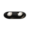 Astro Minima Round Twin Adjustable plafonnier encastré, noir mat