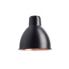 DCW Lampe Gras L replacement shade, round, black (copper inside)