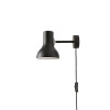 Anglepoise Type 75 Mini Wall Light with Cable, Jet Black