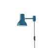 Anglepoise Type 75 Mini Wall Light with Cable Margaret Howell Edition, Saxon Blue