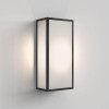 Astro Messina 160 Frosted wall lamp, black