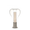 LZF Lamps Eris Table, blanc ivoire / aluminium