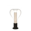 LZF Lamps Eris Table, blanc ivoire / noir
