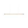 LZF Lamps I-Line Short Suspension, blanc ivoire / canopy noir mat