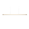 LZF Lamps I-Line Long Suspension, blanc ivoire / canopy noir mat
